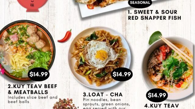 Khmer Dishes Menu at 18 Malaysia/ Triad Asian Kitchen 4956 Martin View Ln Winston-Salem, NC, United States, North Carolina 27104